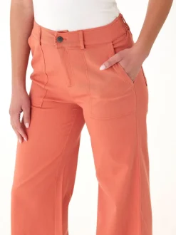 Pamela Stretch Twill Wide Leg Pant
