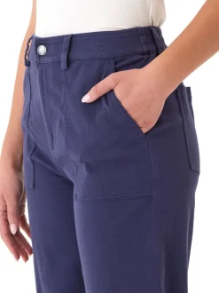 Pamela Stretch Twill Wide Leg Crop Pant