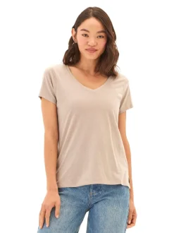 Pattie Triblend V-Neck Tee