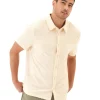 Paxton Jacquard Terry Button-Down Pocket Shirt