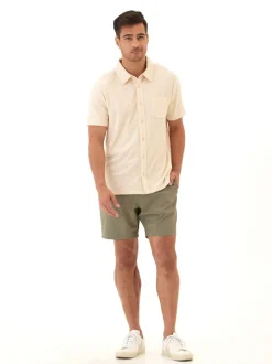 Paxton Jacquard Terry Button-Down Pocket Shirt
