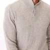 Raja Waffle Knit Henley Hoodie Sweater