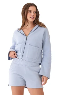 Raychelle Triblend Fleece Pocket Hoodie