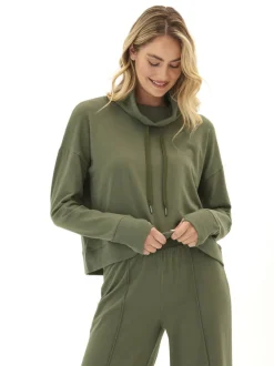 Shai Cozy Fleece Cowl Neck Pullover