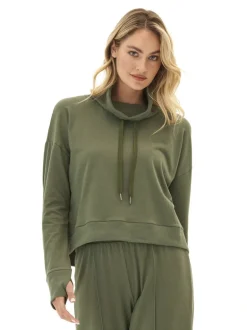 Shai Cozy Fleece Cowl Neck Pullover