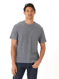 Shawn Double Face Knit Short Sleeve Crew Tee