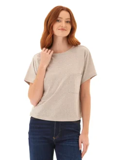 Shelbie Triblend Jersey Pocket Tee