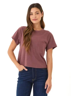 Shelbie Triblend Jersey Pocket Tee