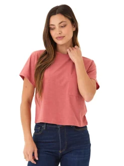Shelbie Triblend Jersey Pocket Tee