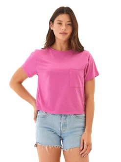 Shelbie Triblend Jersey Pocket Tee
