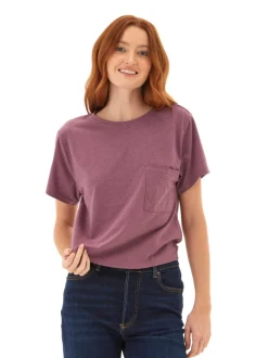 Shelbie Triblend Jersey Pocket Tee