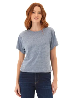 Shelbie Triblend Jersey Pocket Tee