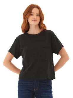Shelbie Triblend Jersey Pocket Tee