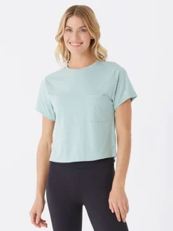 Shelbie Triblend Jersey Pocket Tee