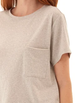 Shelbie Triblend Jersey Pocket Tee