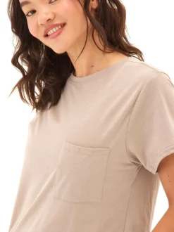Shelbie Triblend Jersey Pocket Tee