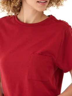 Shelbie Triblend Jersey Pocket Tee