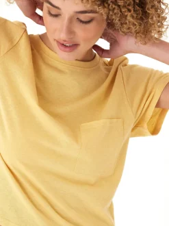 Shelbie Triblend Jersey Pocket Tee
