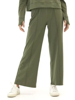 Shiloh Cozy Fleece Rib Mix Wide Leg Pant