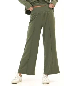 Shiloh Cozy Fleece Rib Mix Wide Leg Pant