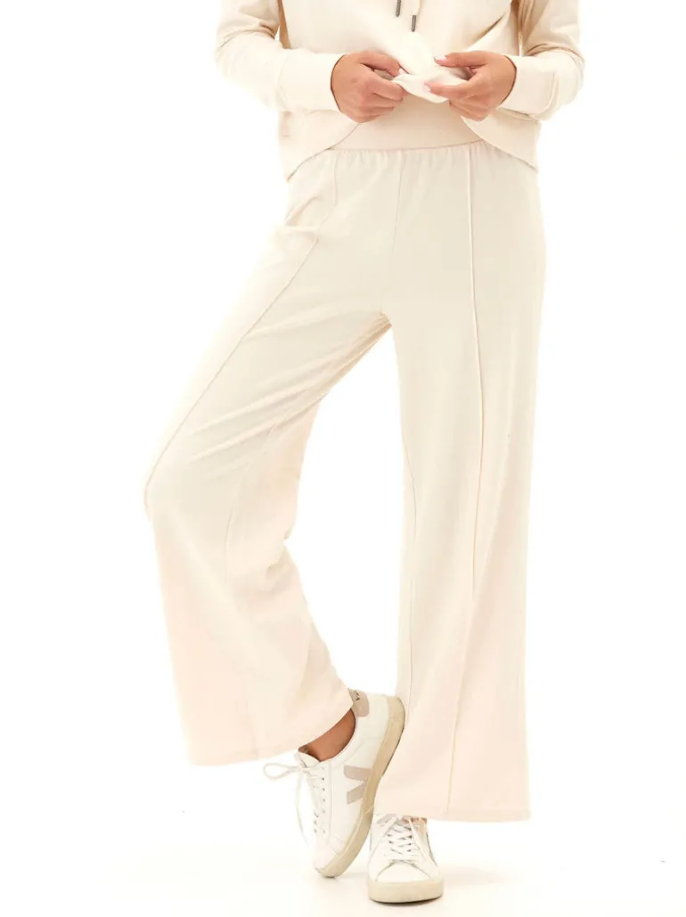 Shiloh Cozy Fleece Rib Mix Wide Leg Pant