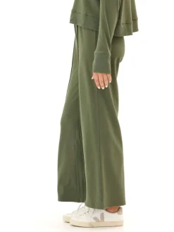 Shiloh Cozy Fleece Rib Mix Wide Leg Pant