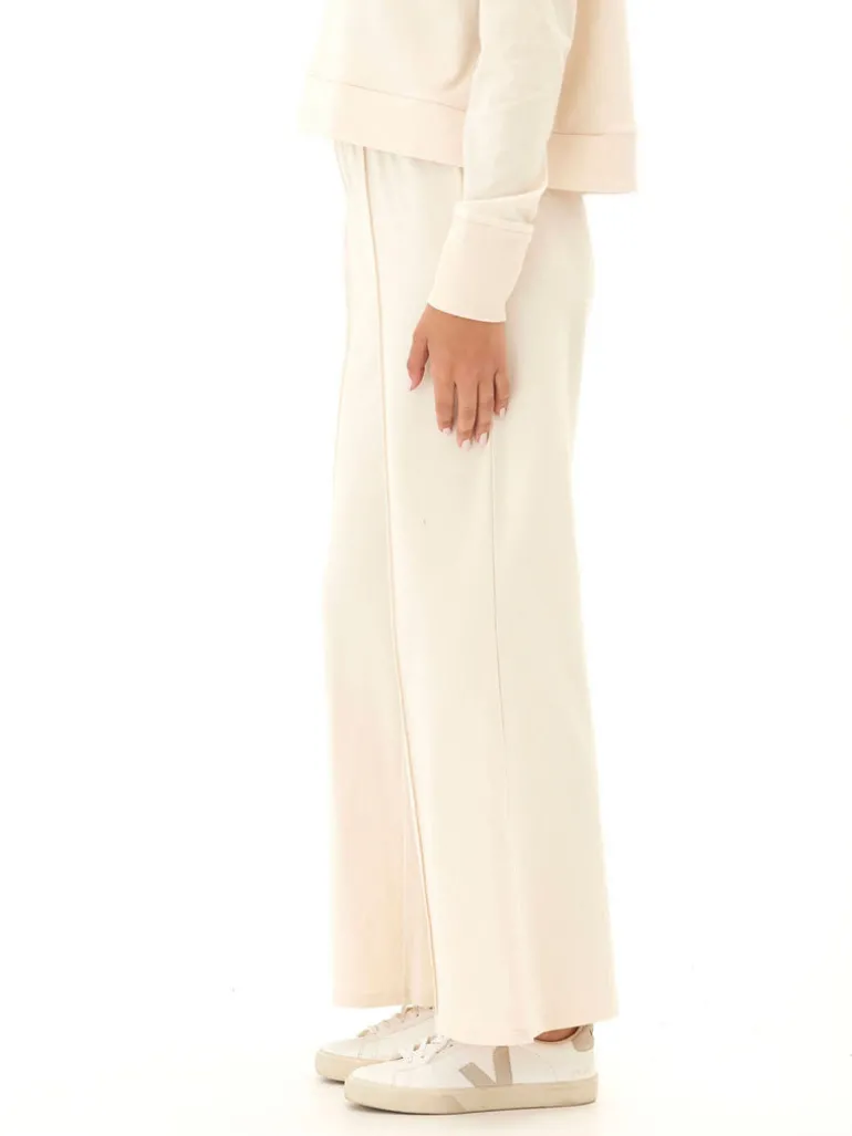 Shiloh Cozy Fleece Rib Mix Wide Leg Pant