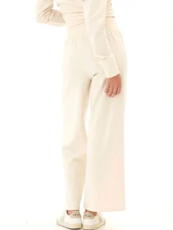 Shiloh Cozy Fleece Rib Mix Wide Leg Pant