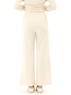 Shiloh Cozy Fleece Rib Mix Wide Leg Pant