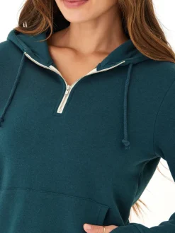 Sinead 1/4 Zip Triblend Fleece Hoodie
