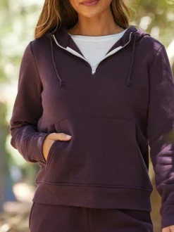 Sinead 1/4 Zip Triblend Fleece Hoodie