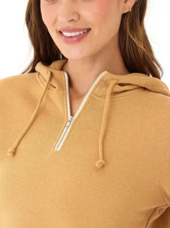 Sinead 1/4 Zip Triblend Fleece Hoodie