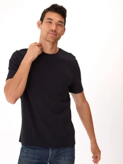 Slub Jersey Crew Neck Pocket Tee