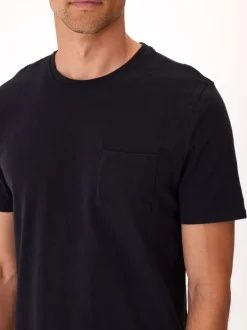 Slub Jersey Crew Neck Pocket Tee
