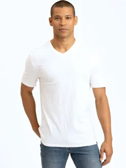 Slub Jersey V-Neck Tee