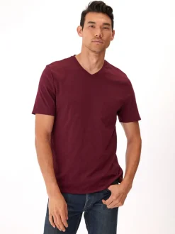 Slub Jersey V-Neck Tee
