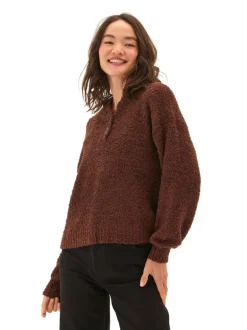 Tanisha Boucle Henley Hoodie