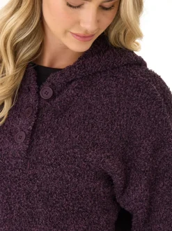 Tanisha Boucle Henley Hoodie