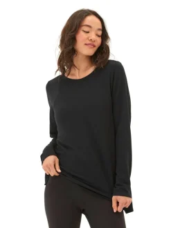 Teagan Feather Fleece Step-Hem Tunic