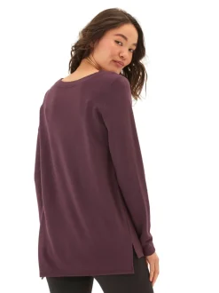 Teagan Feather Fleece Step-Hem Tunic