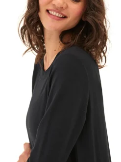 Teagan Feather Fleece Step-Hem Tunic