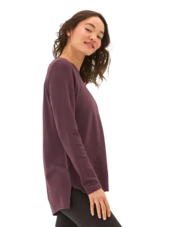 Teagan Feather Fleece Step-Hem Tunic