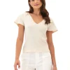 Teresa Smocked Jersey Top