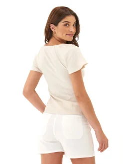 Teresa Smocked Jersey Top