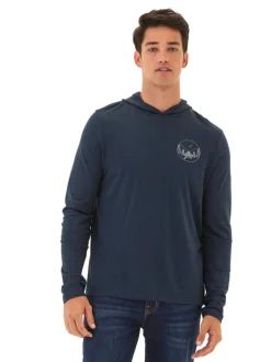Triblend Embroidery Hoodie Tee