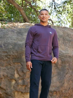 Triblend Embroidery Hoodie Tee