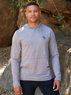 Triblend Embroidery Hoodie Tee