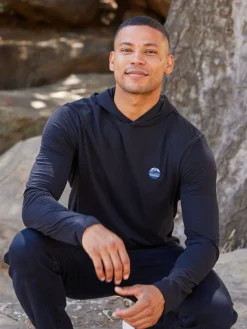 Triblend Embroidery Hoodie Tee