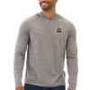 Triblend Embroidery Hoodie Tee
