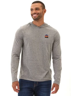 Triblend Embroidery Hoodie Tee